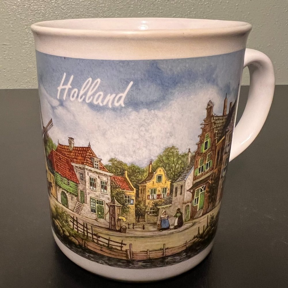 Vintage Royal Schwabap Hand-decorated  Souvenir Coffee Mug Ter Steege BV Holland